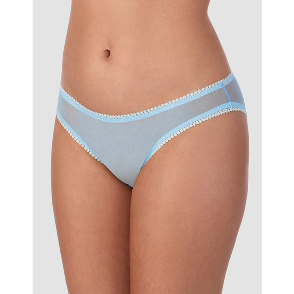 On Gossamer Women Gossamer Mesh Hip Bikini Underwear Blue Mist Size M